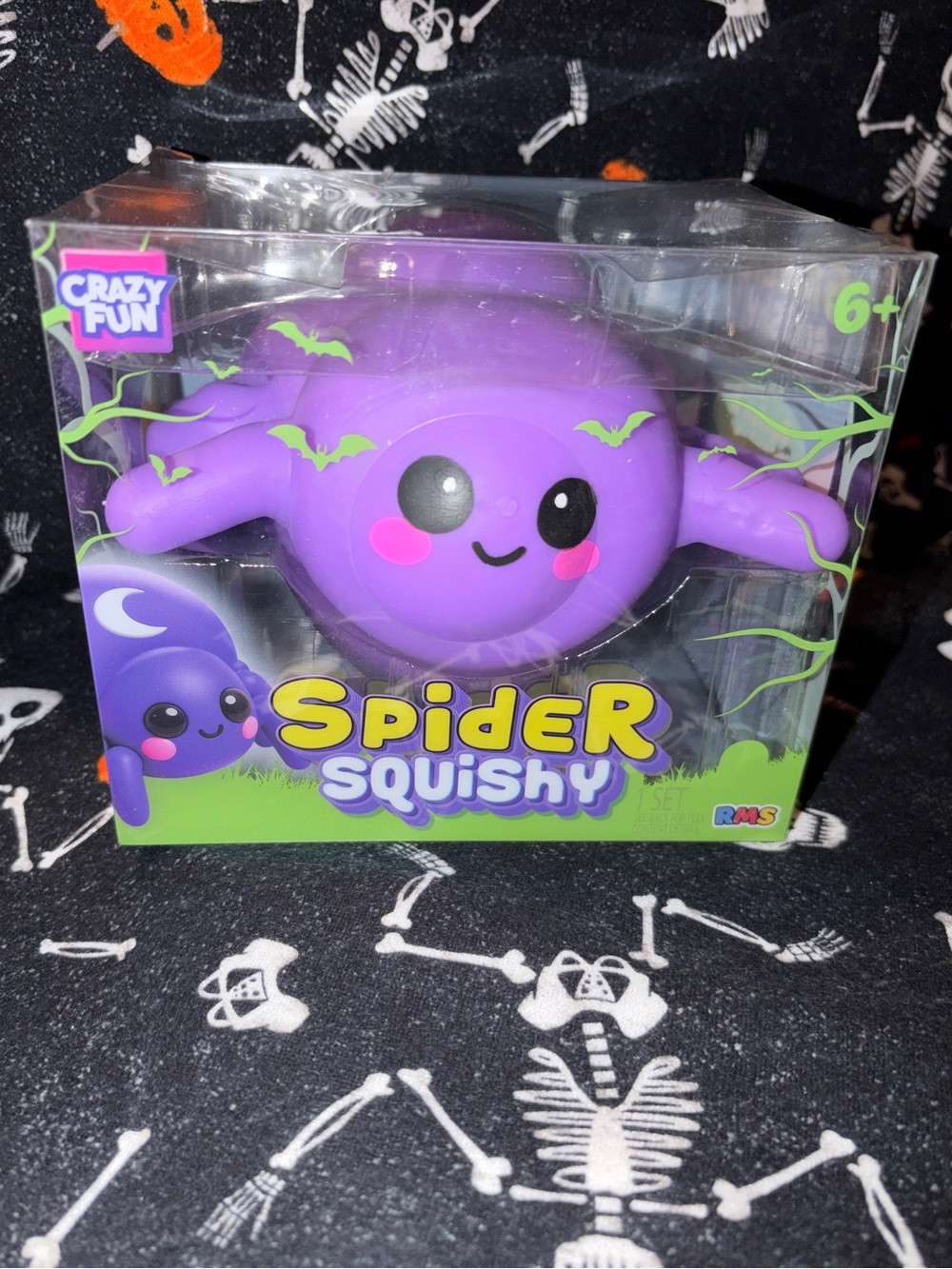 NEW RARE RMS Purple Spider Squishy Plush Toy